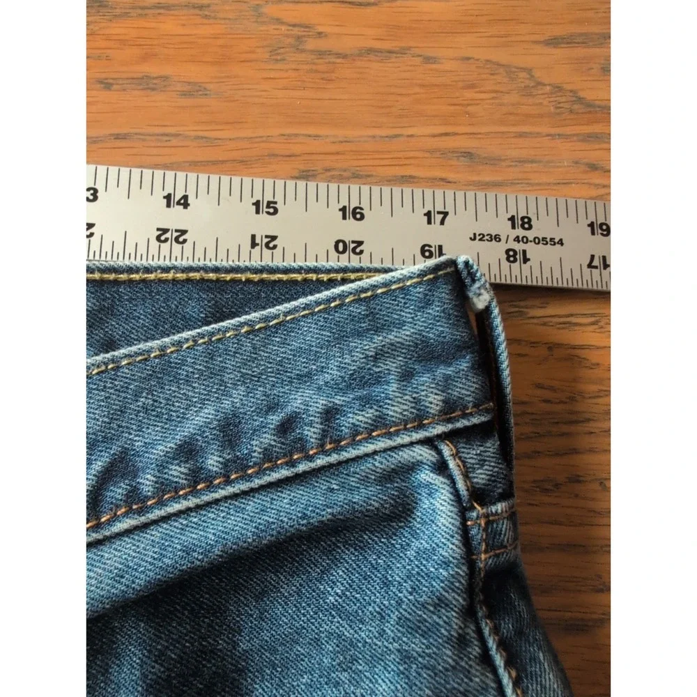 Levis 550 Jeans Mens 34x32 Blue Relaxed  Fit Tapered Red Tab Med Wash Cotton EUC